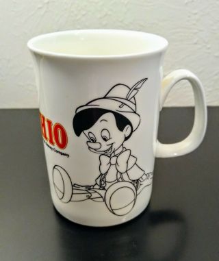 Berkshire Fine Bone China England Pinocchio Mug Walt Disney Classics