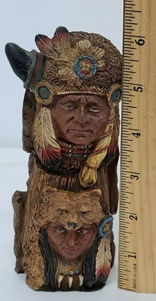Native American Totem Paperweight Old West Visions Limited Edition Indian Decor 2