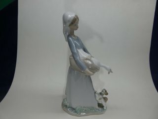 Lladro Girl With Goose And Dog 4866