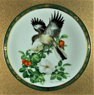 Mockingbird Plate The Songbirds Of Roger Tory Peterson Danbury Blossoms
