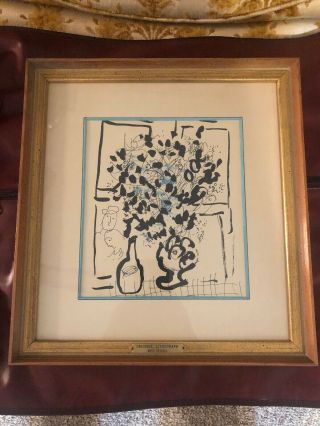 Marc Chagall Lithograph Rare Signed Limited Edition Of 40 Modernism Vintage