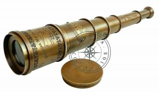 Antique Nautical Telescope Brass Marine Pirate Spyglass Scope Nautical Gift
