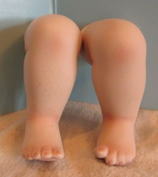 Vintage Porcelain/bisque Collectible Baby Doll Legs 5 " Body Parts Bent W