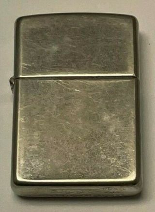 Vintage Zippo 1998 Silver Plate Lighter | | Extremely Rare |
