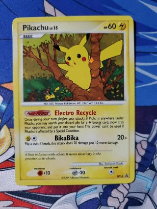 Pokemon Card Pikachu Lv.  15 Dp16 Black Star Promotional Card 2007 Ultra Rare Lp
