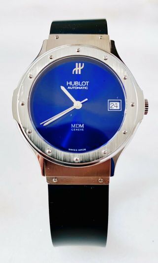 Hublot Classic Mdm Automatic 36mm With Rare Blue Face