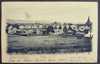 Rare Printed Postcard Looking Over Millom Town From Bay View - Copeland Cumbria