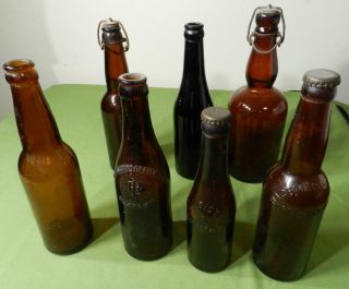 Antique Beer Bottle Bosch Houghton Hagemeister Green Bay Wis Oconto Blob Top Nr