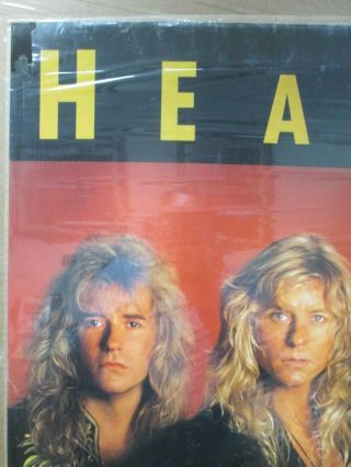 Vintage HEART rock band music artist poster 13028 3