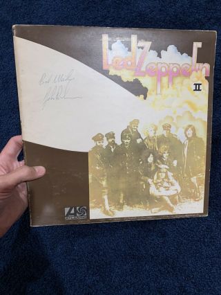 Very Rare John Bonham Signed Led Zeppelin Ii Album Beckett Loa