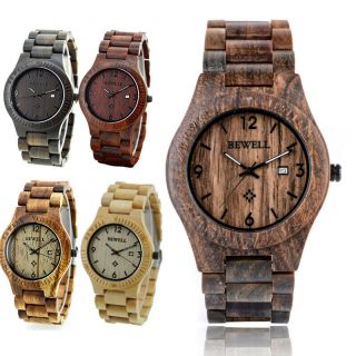 Holz Uhr Armbanduhr Für Damen Holzuhr Datum Quarz Luxusuhr Geschenk Geburtstag