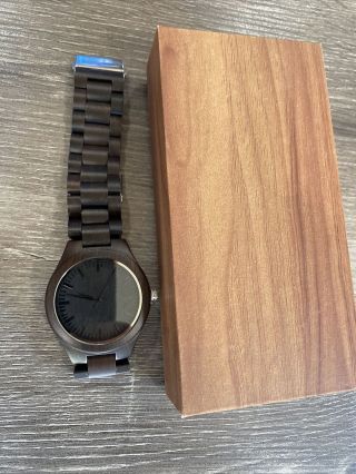 To My Son Wooden Engraved Men’s Watch Love Dad