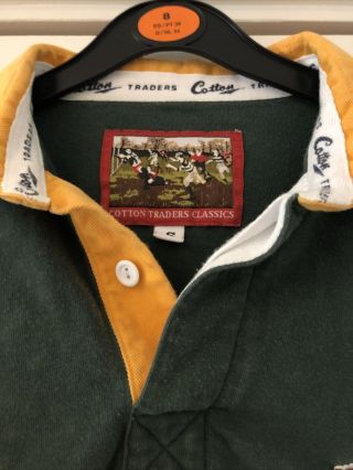 Rare VINTAGE SOUTH AFRICA SPRINGBOKS COTTON TRADERS RUGBY JERSEY SHIRT Small 3
