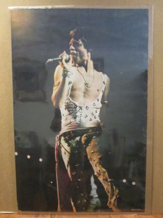 Vintage 1974 Mick Jagger Music Artist Poster 9978