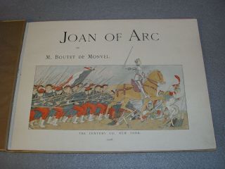 Antique French Art Picture Book Joan Of Arc Legend Saint Hero Of France Monvel