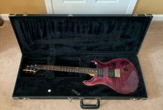 Rare 1997 Usa Paul Reed Smith Prs Ce24 Purple Qm Top Electric Guitar & Ohsc L@@k
