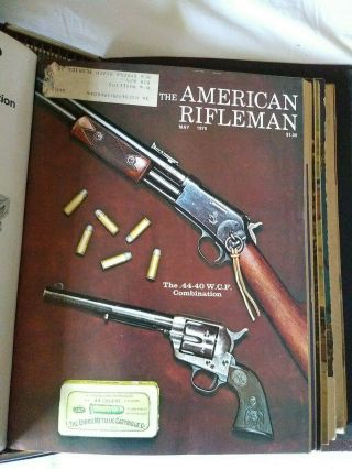 Vintage 1975 Jan - Dec 12 x NRA Magazines American Rifleman in Binder 3