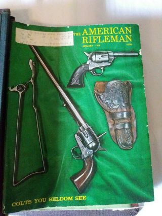 Vintage 1976 Jan - Dec 12 x NRA Magazines American Rifleman in Binder 2