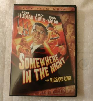 Somewhere In The Night (dvd,  2005) Rare Old Movie Fox Film Noir