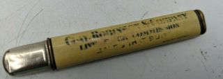 Clay Robinson & Co Live Stock Commission Antique Advertising Pencil Rare Vtg Old 2