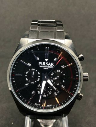 Pulsar By Seiko Gents Elegant Watch 5n0267 Stainless Steel Bracelet Spare/repair