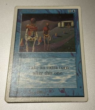 Magic The Gathering Unlimited Time Walk Hp/dmg Power 9 Sleeve Playable