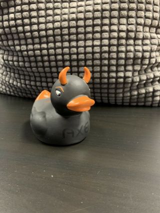Rare - Axe Rubber Evil Devil Duck Ducky Duckie Toy
