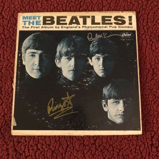 Beatles Autographed Vinyl 1964 Hand Signed Extremely Rare And Old