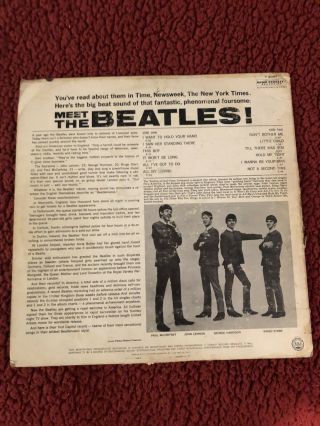 Beatles Autographed Vinyl 1964 Hand Signed Extremely Rare and Old 4