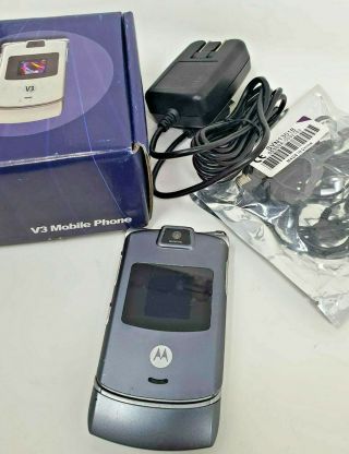 Motorola Razr V3c V3 Verizon 3g Cell Phone Razor Razr Flip Camera Antique Oem