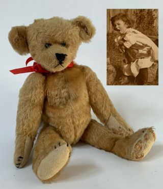 Rare 1906 Ideal Novelty & Toy Co Teddy Bear In Good