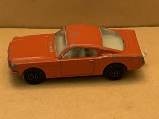 Vintage Rare Matchbox Superfast No.  8 Ford Mustang Orange/red Body