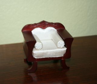 Dollhouse Miniature Victorian Chair 1:12 Scale Or Art Deco