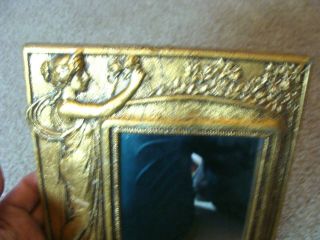 Vintage Italian Florentine Style Cherub & Angel Gold Gilt Ornate Wall Mirror 3