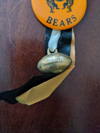 Rare Vintage Chicago Bears Pinback Pin/Button 1950s Standing/Dancing Bears 3