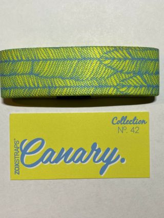 Zox Straps — “canary” 0041 — Gold Wristband W/paper Card.  Rare
