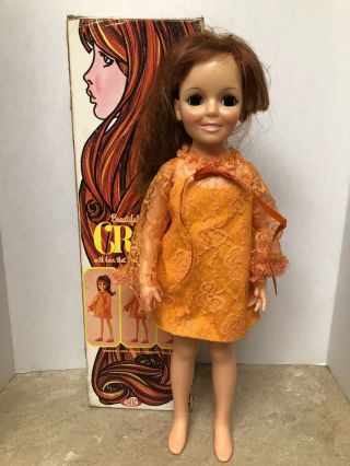 Vintage Ideal 1969 Crissy Doll Box With Clothes & Adjustable Red Hair