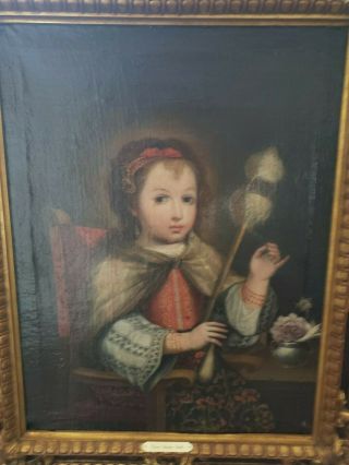 Fine Antique Rare 16th,  17th C Portrait Painting Of A Young Princess,  C 1580