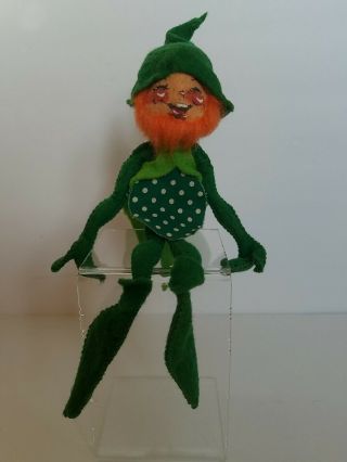 Vintage Annalee Leprechaun St Patricks Day 1971 Green Costume Orange Beard