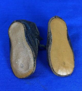 Antique Leather Doll Shoes for German French Bisque 2 - 3/4 