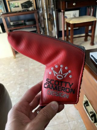 Scotty Cameron Putter Cover Blade.  A 9.  5 Out Of 10.  Extremely Rare.  Red / Grey