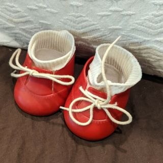 Mattel My Child Doll Sized Red Oxfords Shoes And White Socks Vintage