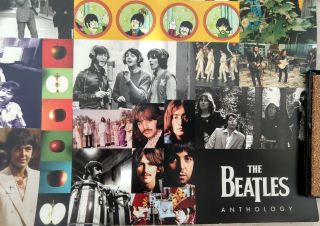 Vintage 1995 Beatles Anthology Tower Records Display Poster - - Rare - 3