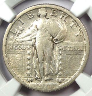 1918/7 - S Standing Liberty Quarter 25c Coin - Ngc Fine Details - Rare Overdate