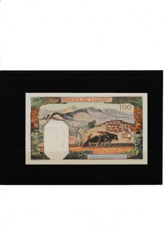 Algeria Very Rare 100 Franc 1945 P 85 UNC &072 2