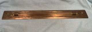 Vintage 24 " Brass Rolling Parallel Ruler Hughes Owens No 1845 Drafting Layout