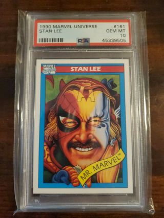 1990 Impel Marvel Universe Stan Lee 161 Psa 10 Gem - Very Rare