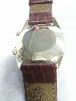 Rare Vintage Jaeger Lecoultre Memovox K911 Men ' s Watch 14k Gold 5