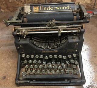 Antique No 5 Underwood Standard Typewriter