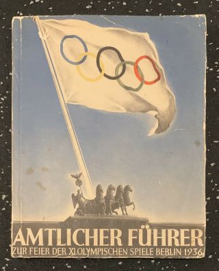 Extremely Rare Guide To 1936 Summer Olympics Berlin Hitler German
